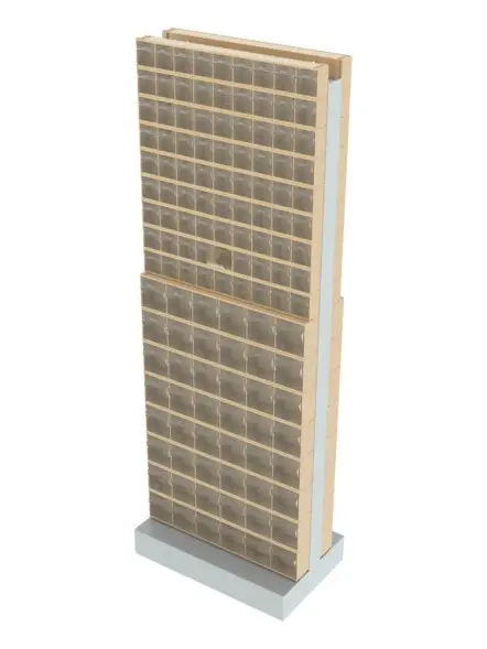 Стойка бежевая двусторонняя напольная Стелла-техник 406-09-08-00-B