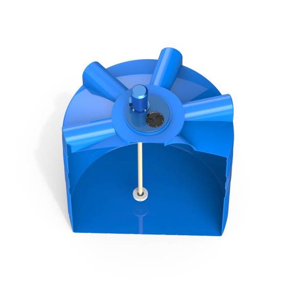 Емкость V 2000 литров с турбинной мешалкой