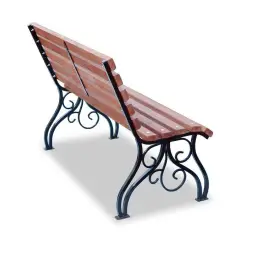 Скамейка стальная «Вена» 3,0 м (3 опоры)