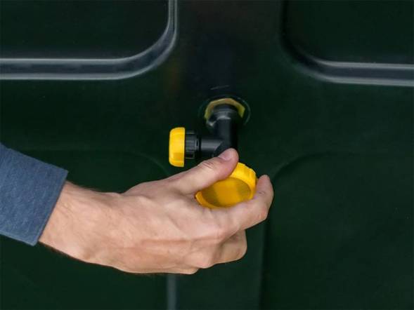 Бак пластиковый для летнего душа, 250 л, черный [Б-250]