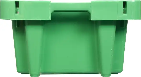 Ящик пластиковый перфорированный, 800x400x225 мм, 72 л, зеленый [211-1]