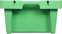 Ящик пластиковый перфорированный, 800x400x225 мм, 72 л, зеленый [211-1]