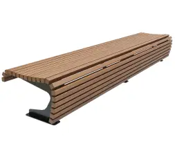 Скамейка стальная «Пифагор» без спинки 1,2 м