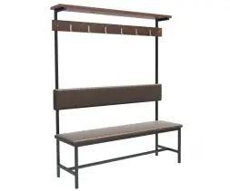 Скамейка с вешалкой для раздевалок «Бавария» 2,0 м