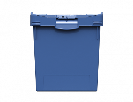 Контейнер пластиковый вкладываемый INSTORE с крышкой LD64, 600х400х420 мм, синий [KV 6442]