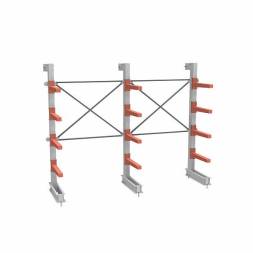 СТ-062 Стеллаж консольный односторонний 4 яруса (с доп.секцией)