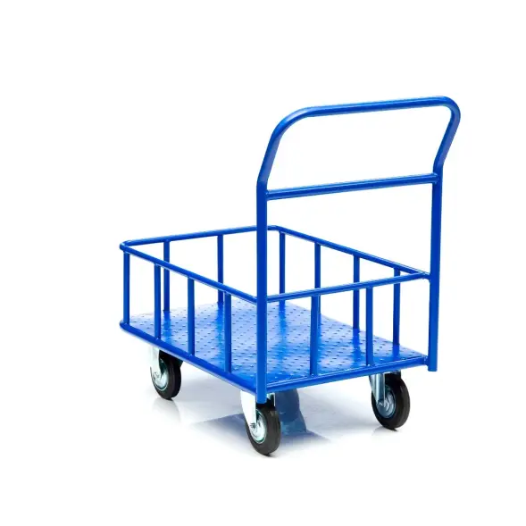 Тележка платформенная Стелла-техник КПБ-300-200-И, с бортом, 600х900 мм