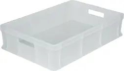 Ящик пластиковый сплошной, 600×400×140 мм, 27 л, серый [705.03.01]