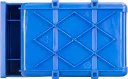 Контейнер полочный пластиковый, 170x105x80 мм, 1.43 л, синий [6001]