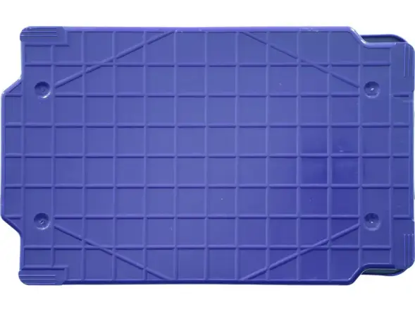 Ящик сплошной пластиковый, 600x400x300 мм, 52 л, синий [218-1]