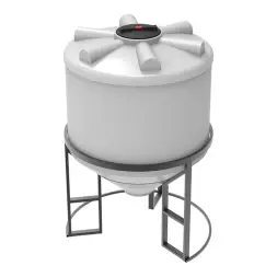 Емкость ФМ 1000 л под плотность до 1,2 г/см3 белая в обрешетке