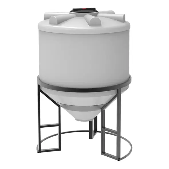 Емкость ФМ 1000 л под плотность до 1,2 г/см3 белая в обрешетке