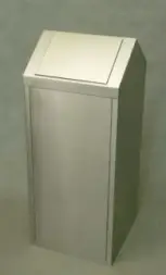 Урна Эклипс, 500х400х1020 мм, шлифованная, с емкостью 95 л