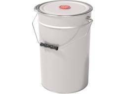 Ведро металлическое, ВМо 27б, 27 л, берикап 57 мм, белый [5057]