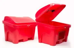 Ящик для песка Boxsand 0,5 м3 с дозатором и с нишами для вил погрузчика