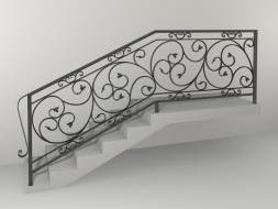 Кованые металлические перила МП19, 1 пог. м.