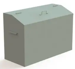 Ящик для хранения ветоши МК-1-80 800x400x(500)670 мм Серый