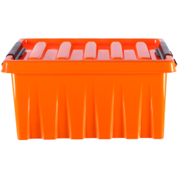 Контейнер с крышкой и клипсами Rox Box Original, 16 л, 415x300x190 мм, оранжевый