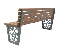 Скамейка стальная «Глобус» 1,8 м (сталь)