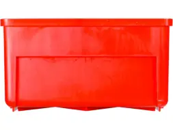 Контейнер полочный пластиковый, 400x185x100 мм, 7.4 л, красный [6003]