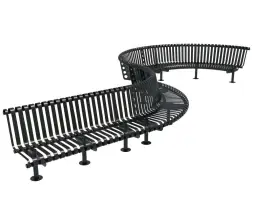 Скамейка стальная «Темп» Секция прямая