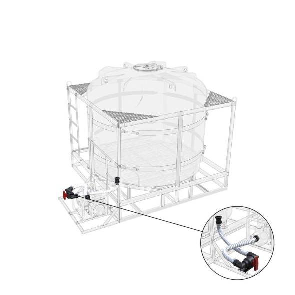 Комплект полного слива для мотопомпы G2 на одну емкость TR