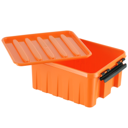 Контейнер с крышкой и клипсами Rox Box Original, 2,5 л, 210x170x95 мм, оранжевый