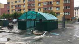 Контейнерная площадка на 3 контейнера КП11, 4000x4000x2200 мм