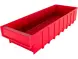 Контейнер полочный пластиковый, 500x185x100 мм, 9.25 л, красный [6004]