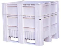 Крупногабаритный сплошной пластиковый контейнер на полозьях BoxPallet, 1200x1000x1035 мм, серый [C-Box 1210 S (1035)]