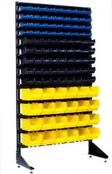 Стеллаж с пластиковыми ящиками 1801-4/5/4 CH-Kombo