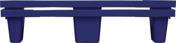 Паллет (поддон) пластиковый перфорированный на 9-ти ножках вкладываемый, 1200х800х160 мм, синий [TR 1208 L]