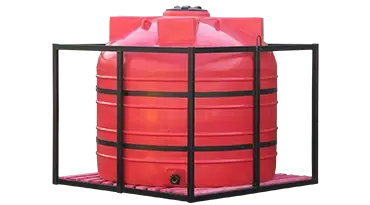 Металлическая кассета одинарная для установки бочки Т 5000 л на агротехнику или грузовой автотранспорт