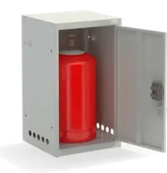 Шкаф для газовых баллонов ШГР 27-1-4(27л) 700x400x385 мм Светло-серый