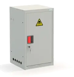 Шкаф для газовых баллонов ШГР 27-1-4(27л) 700x400x385 мм Светло-серый