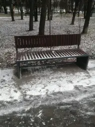 Скамейка стальная «Вижен» 1,5 м