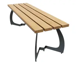 Скамейка стальная «Краун» без спинки