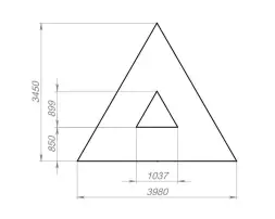 Модульная скамейка «Пуатье» Треугольная