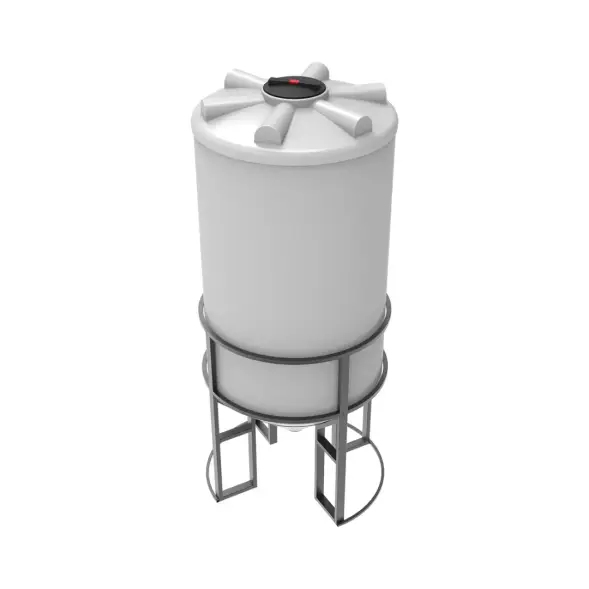 Емкость ФМ 2000 л под плотность до 1,5 г/см3 белая в обрешетке