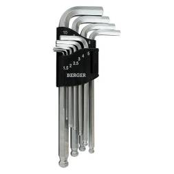 Набор ключей шестигранных 10 предметов BERGER