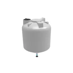 Емкость ЦКТ 5000 л с патрубком 90мм с фланцем белая