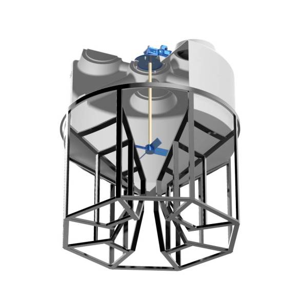 Емкость KV 3000 литров с лопастной мешалкой