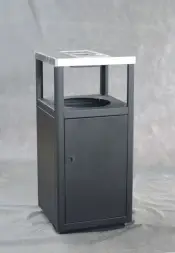 Урна-пепельница Пассаж, 435х435х950 мм, с емкостью, 50 л