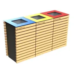 Урна для раздельного сбора мусора «Алвариум» 2 секции