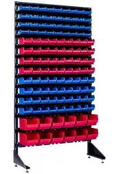 Стеллаж с пластиковыми ящиками 1801-4/8/2 S-K