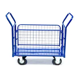 Тележка платформенная Стелла-техник КПО-500С-125-К, с бортами, 650х1150 мм