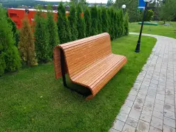 Скамейка стальная «Парабола» 1,5 м