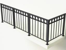 Металлическое балконное ограждение БО-10, 1 пог. м.