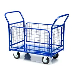 Тележка платформенная Стелла-техник КПО-500С-200-И, с бортами, 650х1150мм