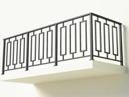 Металлическое балконное ограждение БО-11, 1 пог. м.